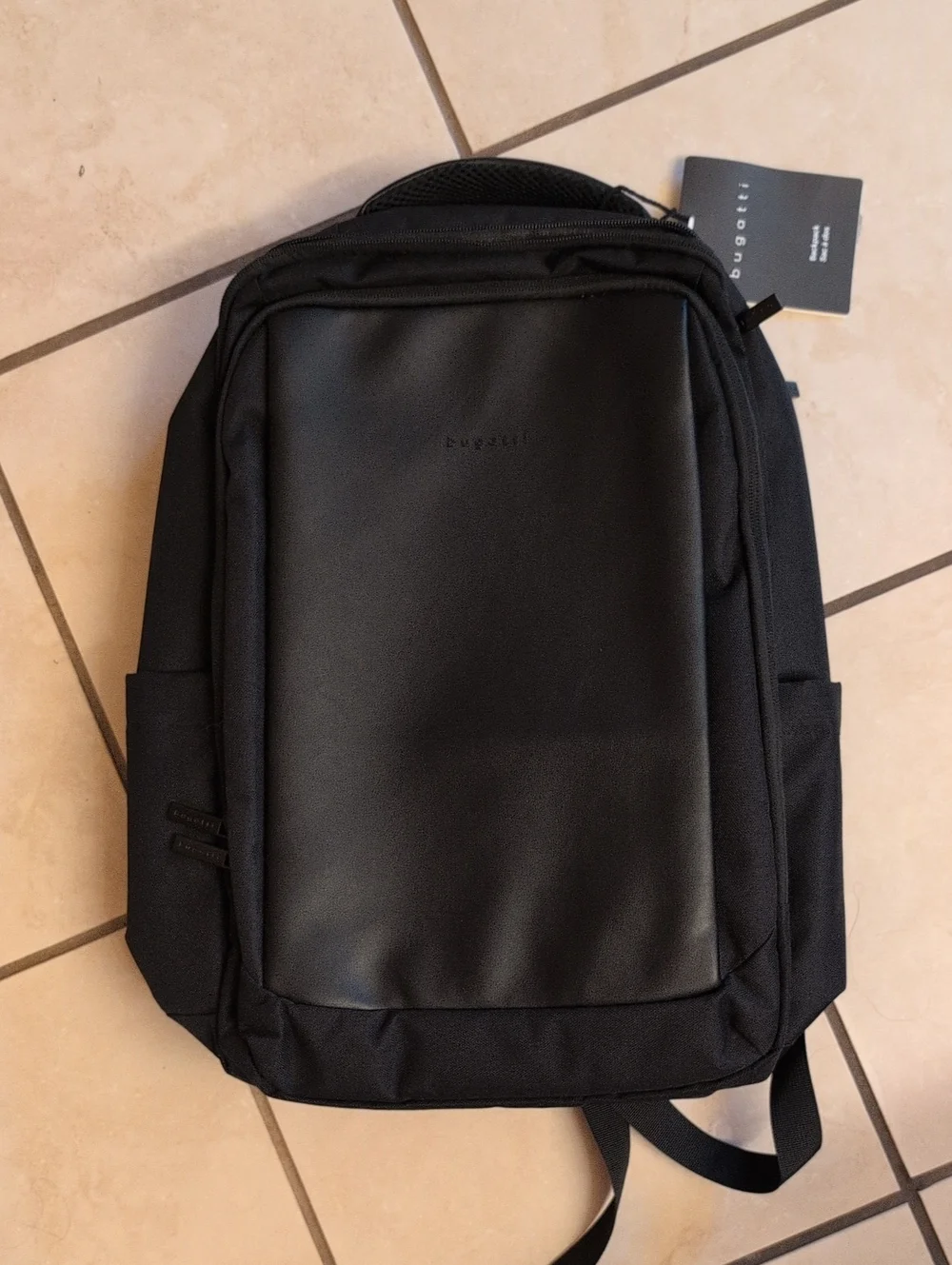 NWT Bugatti Adrian Laptop Backpack Black